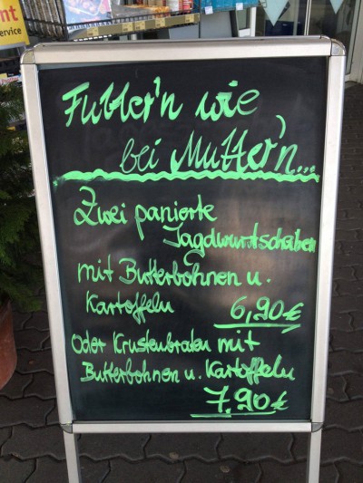 Futter wie bei Muttern