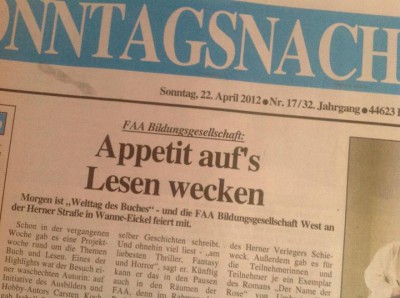 Sonntagsnachrichten: Appetit auf's Lesen